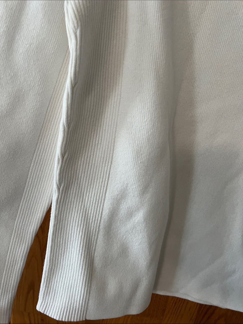 Valerie Stevens casual medium cotton blend turtleneck sweater w/ribbing details - Picture 3 of 6